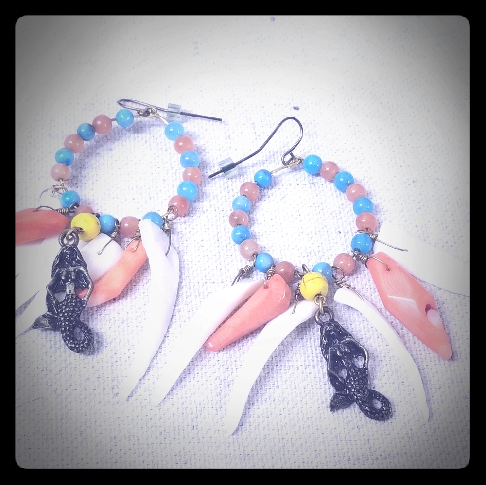 Vintage Boutique Mermaid Earrings